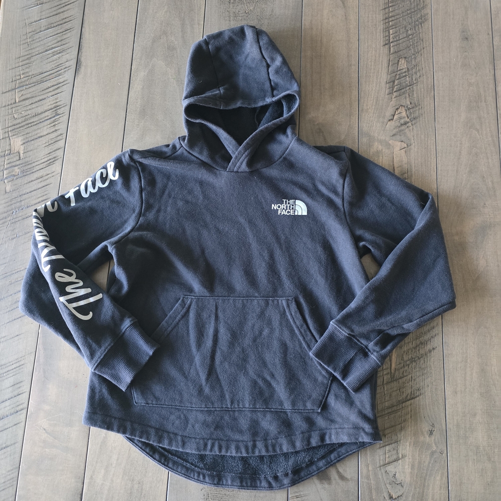 The North Face Black Hoodie Size: Medium 10/12
